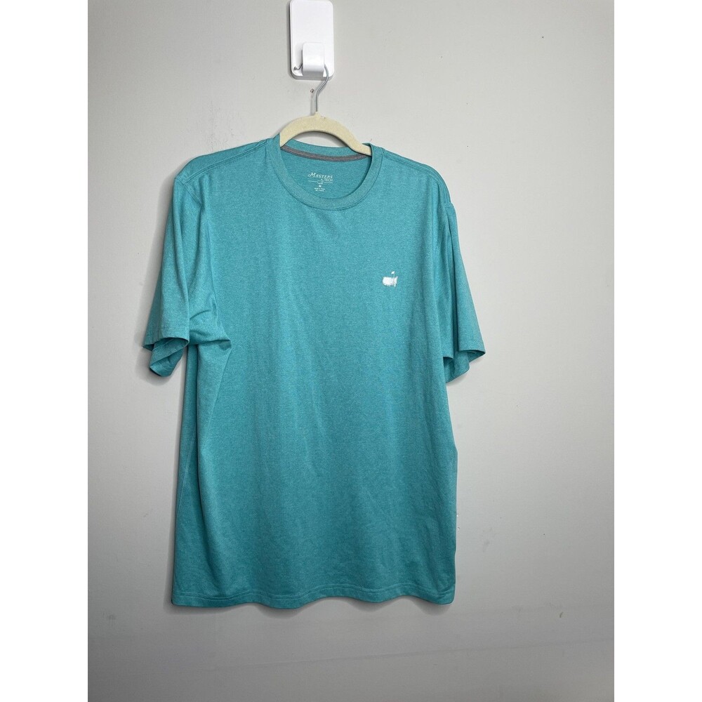 Masters Tech Shirt Mens Medium Blue Golf Augusta National Performance Logo Tee